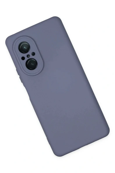 LitaeTrend Huawei Nova 9 SE Kılıf Nano içi Kadife Silikon - Gri - Resim 3