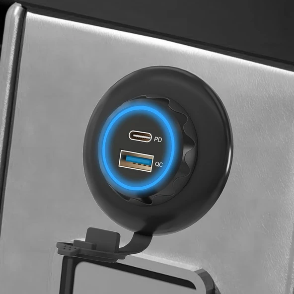 USB Car Charger - UCC-303 QC PD - Resim 2