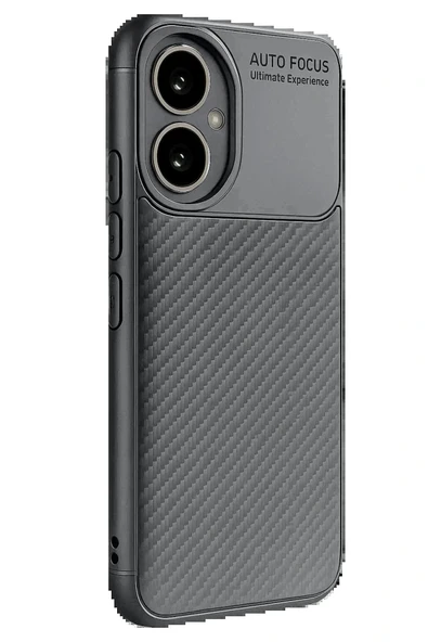 LitaeTrend Honor 400 Kılıf Auto Focus Karbon Kapak - Gri - Resim 4