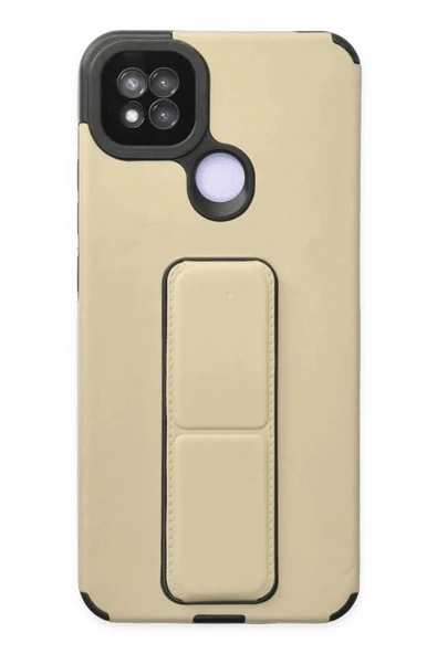 LitaeTrend Xiaomi Redmi 9C Kılıf Mega Standlı Silikon - Gold ürün görseli 1