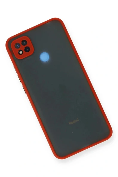 LitaeTrend Xiaomi Redmi 9C Kılıf Montreal Silikon Kapak - Kırmızı - Resim 3