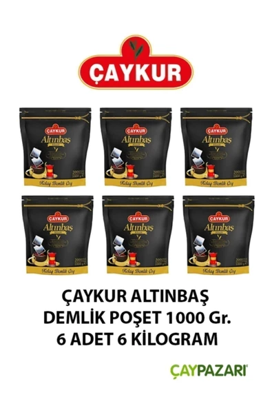 Çaykur Altınbaş Klasik Siyah Kolay Demlik Poşet Çay 6'lı 200 X 5 G ürün görseli 1