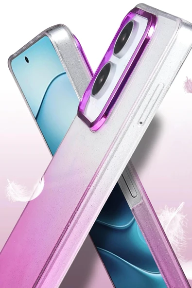 LitaeTrend Xiaomi Redmi Note 14 4G Glossy Kapak - Pembe - Resim 3