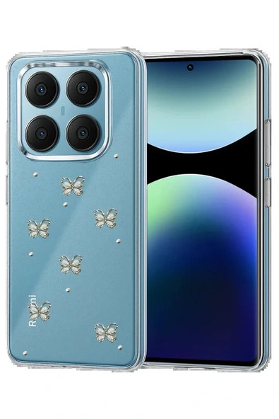 LitaeTrend Xiaomi Redmi Note 14 Pro 4G Fiyonk Desenli Kapak - Desen 1 ürün görseli 1