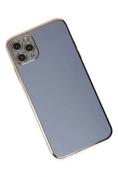 LitaeTrend iPhone 11 Pro Max Kılıf Volet Silikon - Mavi - Resim 3