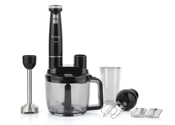 KING BODIE KKB973 KOMPLE BLENDER SET SIYAH GUMUS ürün görseli