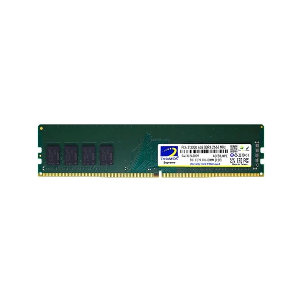 4 Gb Ddr4 2666mhz Twınmos 1.2v Cl19 Dt Mdd44gb2666d ürün görseli 1