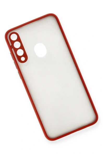 LitaeTrend Huawei Y6P Kılıf Montreal Silikon Kapak - Kırmızı - Resim 3