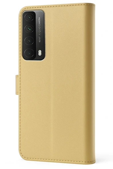 LitaeTrend Huawei P Smart 2021 Kılıf Trend S Plus Kapaklı Kılıf - Gold - Resim 5