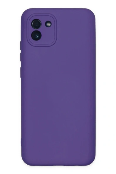 LitaeTrend Samsung Galaxy A03 Kılıf Nano içi Kadife Silikon - Mor ürün görseli 1