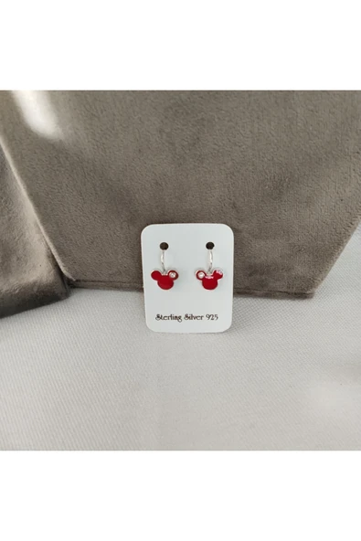 928 Ayar Gümüş Çocuk Küpesi– Zarif ve Güvenli Tasarım Model 4 - Resim 3