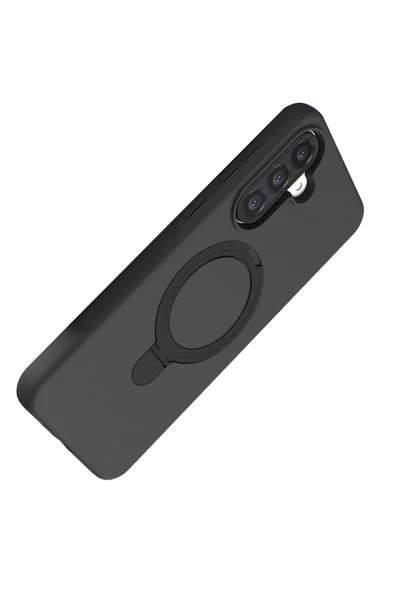 LitaeTrend Samsung Galaxy A26 Regal Magsafe Standlı Kapak - Siyah - Resim 4