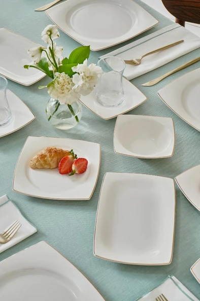 Elegance Bone Jamie 26 Parça 6 Kişilik Kahvaltı Takımı - Resim 2