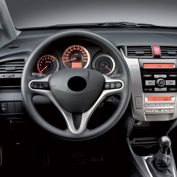 Honda City 2009-2011 Direksiyon Tuş Çerçevesi Gümüş Gri Plastik - Resim 2