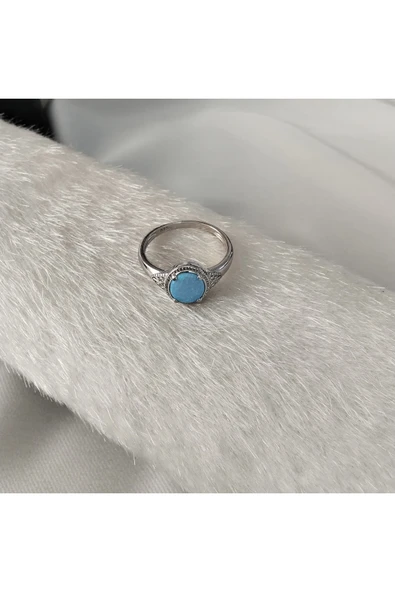 925 Ayar Gümüş Şık Tasarım Otantik Kadın Yüzük – El İşçiliği Model 1 - Resim 3