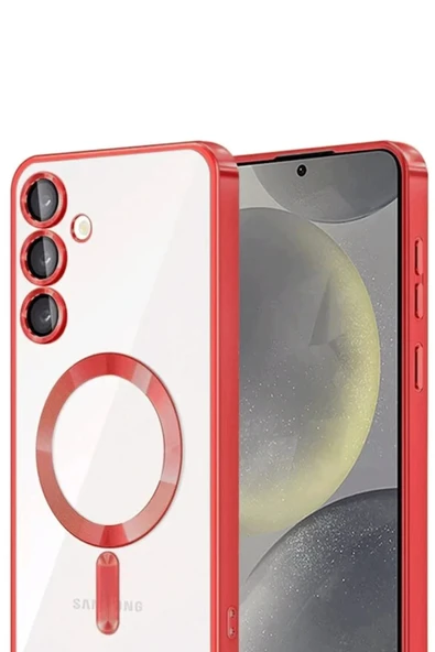 LitaeTrend Samsung Galaxy A15 4G Kross Magneticsafe Kapak - Kırmızı - Resim 2