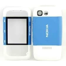 Nokia 5300 Telefon Kapağı (Mavi/Beyaz) ürün görseli