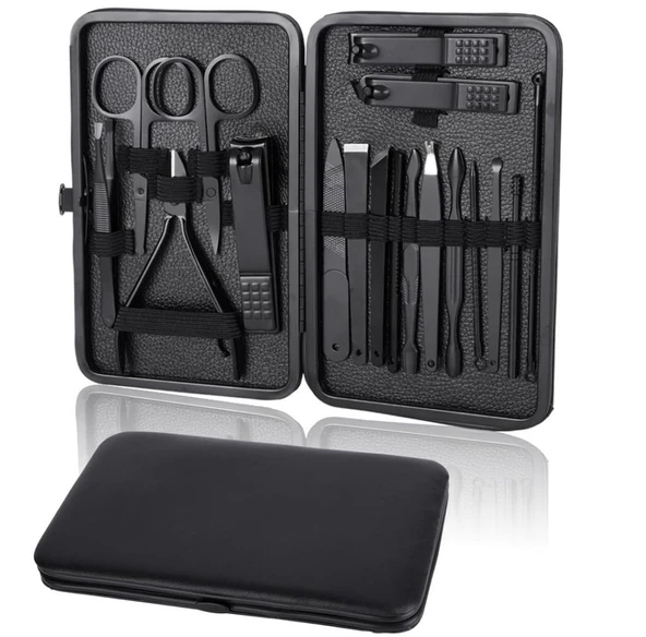 Paslanmaz Çeli̇k 18in1 Profesyonel Mani̇kür Tirnak Bakim Seti̇ - Resim 4