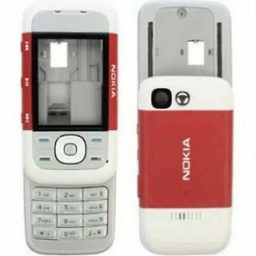 Nokia 5300 Telefon Kasası (Kırmızı/Beyaz) ürün görseli