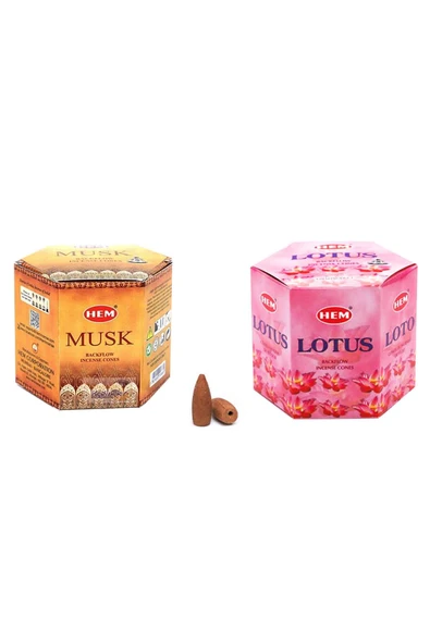 10 Adet Geri Akış Backflow Şelale Tütsü Konisi Tütsü Back Musk Lotus ürün görseli