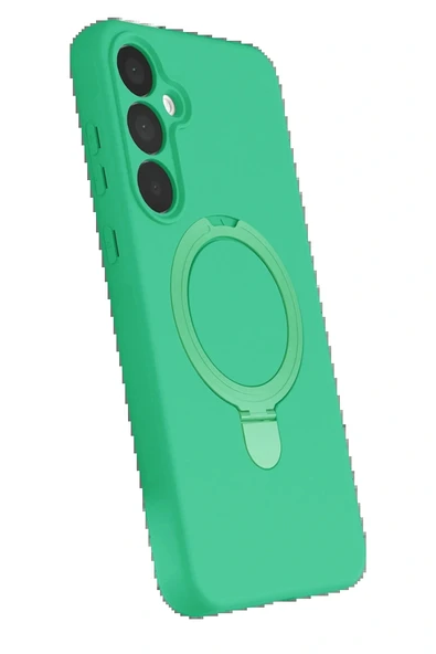 LitaeTrend Samsung Galaxy A25 5G Regal Magsafe Standlı Kapak - Yeşil - Resim 2