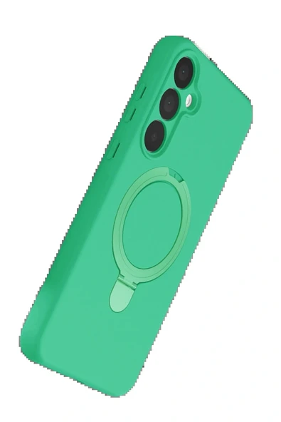 LitaeTrend Samsung Galaxy A25 5G Regal Magsafe Standlı Kapak - Yeşil - Resim 3