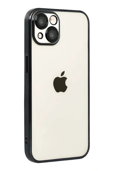 LitaeTrend Apple iPhone 15 Lensli Silikon - Siyah ürün görseli 1