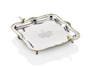 LAMEDORE BLACK PEARL HALAT DESENLİ TEPSİ 33X33X5 CM ürün görseli