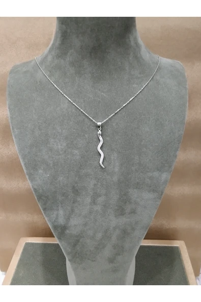 925 ayar gümüş tasarım kolye - Resim 3