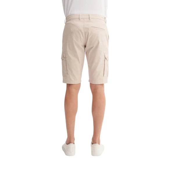 Erkek Bermuda Fit Kargo Şort - Resim 4