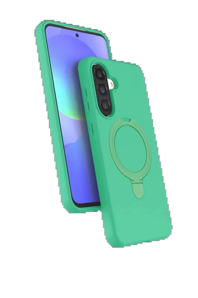 LitaeTrend Samsung Galaxy A56 Regal Magsafe Standlı Kapak - Yeşil ürün görseli 1