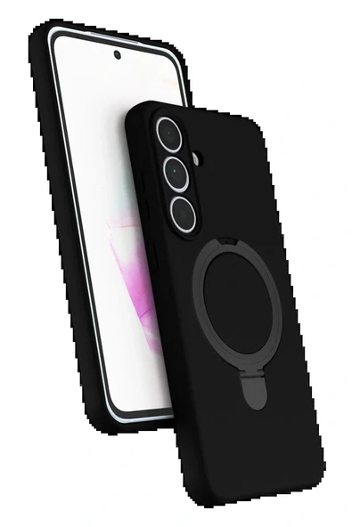 LitaeTrend Samsung Galaxy S24 FE Regal Magsafe Standlı Kapak - Siyah ürün görseli 1