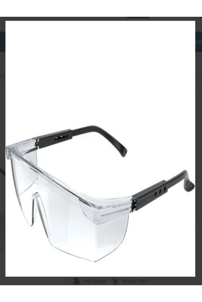 dzytech Baymax S400 Şeffaf Koruyucu Gözlük ürün görseli 1