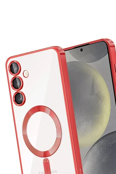 LitaeTrend Samsung Galaxy A15 4G Kross Magneticsafe Kapak - Kırmızı - Resim 3