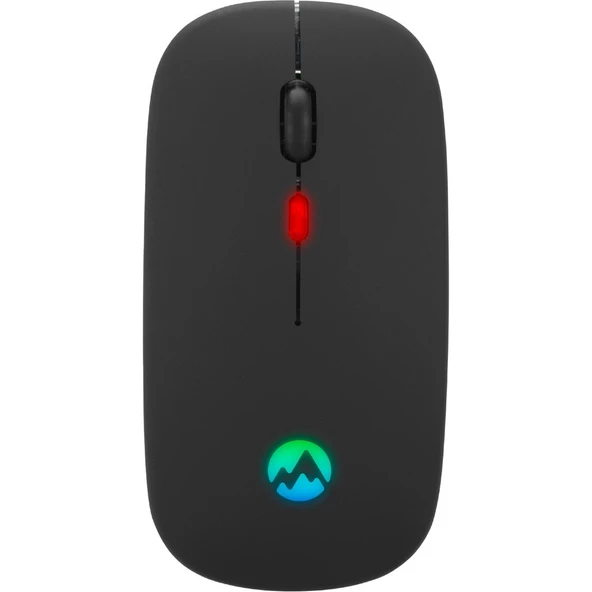 SM-BT11 Usb Siyah 2in1 Bluetooth ve 2.4GHz Şarj Edilebilir Kablosuz Mouse - Resim 3