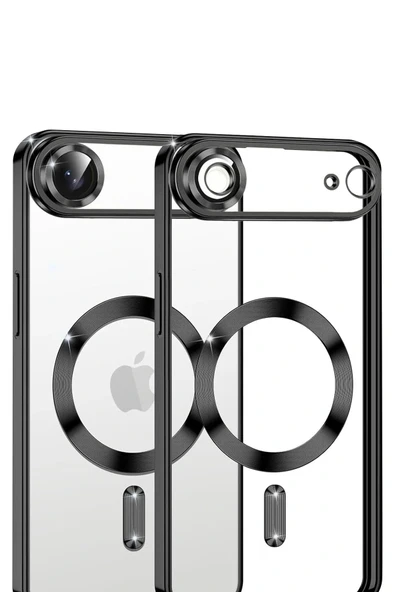 LitaeTrend Apple iPhone 17 Air Kross Magneticsafe Kapak - Siyah - Resim 2