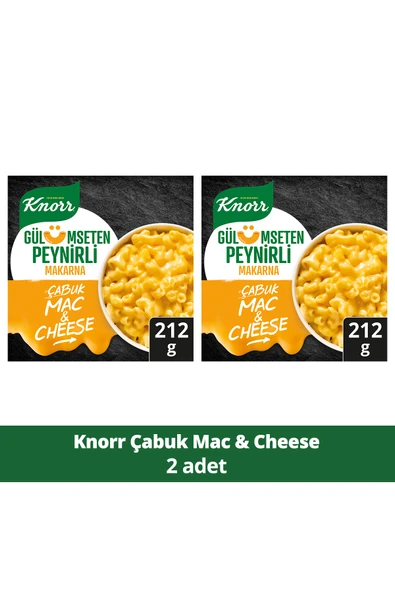 Knorr Çabuk Makarna Mac And Cheese Peynirli 212 gr 2 Adet ürün görseli