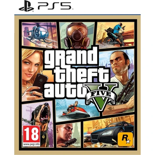 Rockstar Grand Theft Auto V (GTA 5) PS5 Aksiyon Macera Oyunu Gelişmiş Grafikler ve Hızlı Yükleme ürün görseli