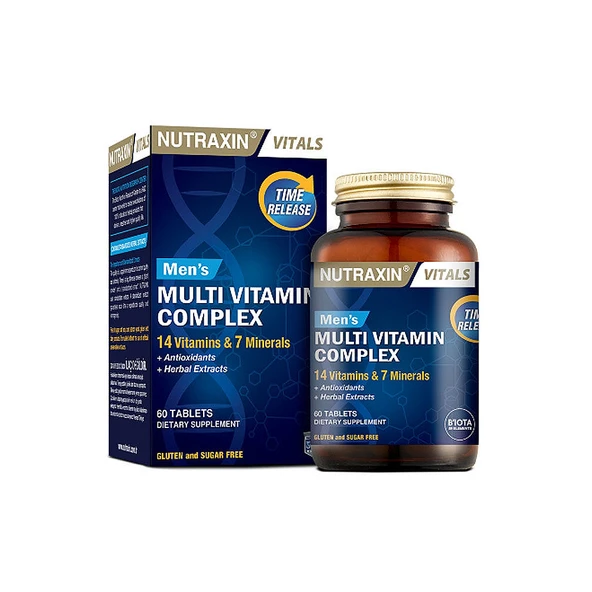 Nutraxin Mens Multi Vitamin Complex 60 Tablet Takviye Edici Gıda ürün görseli