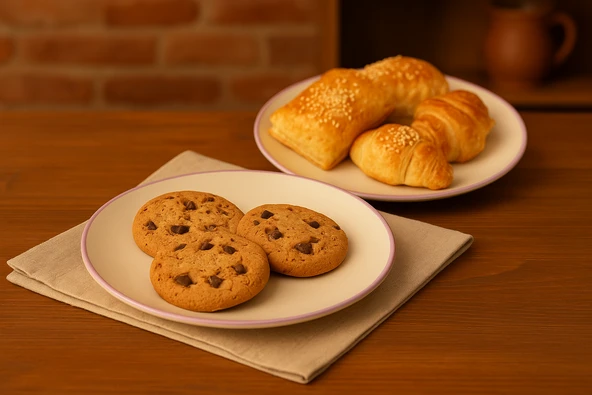 Sesamos 6 lı Pasta Seti- 20 Cm. Lila - Resim 2