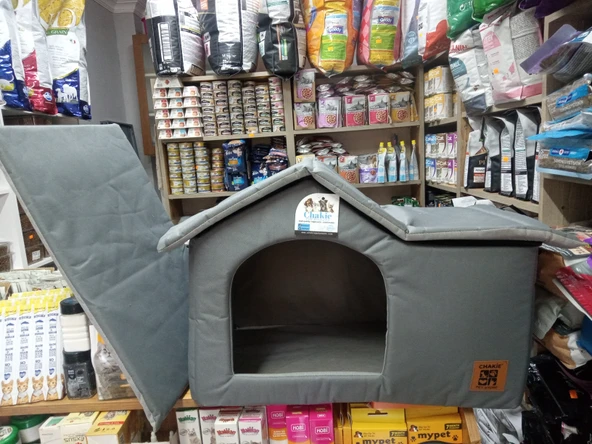 Imperteks Evcil Hayvan Çatılı Ev Büyük Yataklı - Resim 2