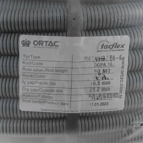 Ortaç Pg-16 Gri Polyamıd Spiral | OGPA-16 ürün görseli 1