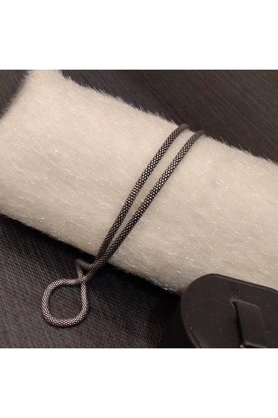 925 Ayar Gümüş Popcorn Model Erkek Kolyesi-Şık Tasarım-55cm/3mm - Resim 3