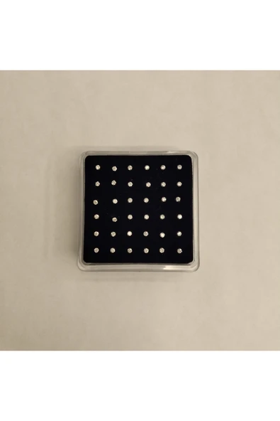 925 Ayar Gümüş Zirkon Taşlı Top Model Gümüş 3 adet Ekonomik Hızma (2mm) - Resim 3