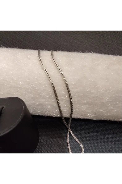 925 Ayar Gümüş Erkek Kolyesi-Şık Tasarım-60cm/2mm - Resim 3