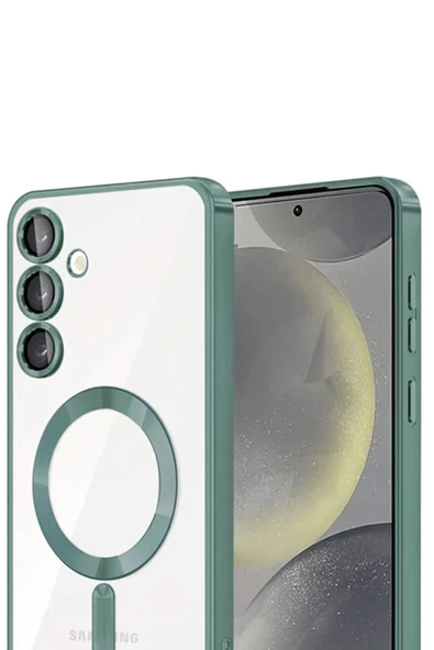 LitaeTrend Samsung Galaxy A26 Kross Magneticsafe Kapak - Koyu Yeşil - Resim 2