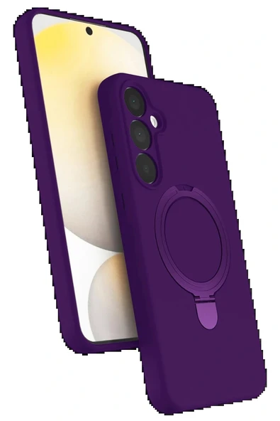 LitaeTrend Samsung Galaxy A25 5G Regal Magsafe Standlı Kapak - Derin Mor ürün görseli 1