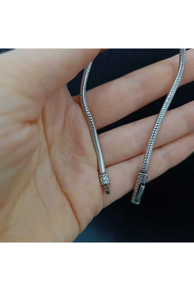 925 Ayar Gümüş Erkek Bileklik - Sade ve Şık - Resim 2