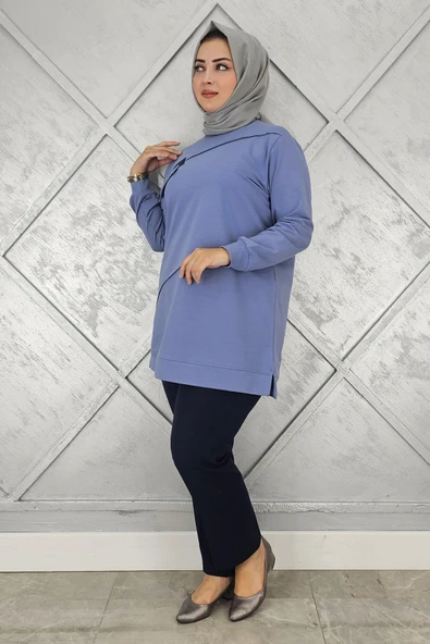 KADIN CEP GÖRÜNÜMLÜ TESETTÜR TUNİK - Resim 5