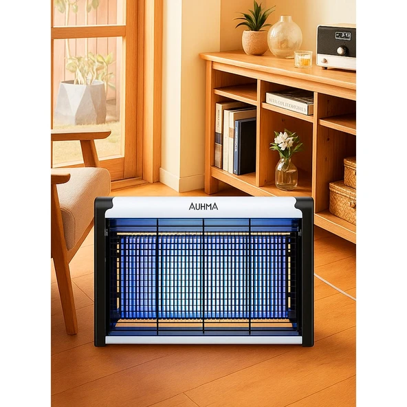 AQM01 Çift Ampullü Elektrikli Sineklik | Sivrisinek Kovucu & Yakalama Cihazı | 30 M² Etki Alanı | Dış Mekan Kullanımı ürün görseli